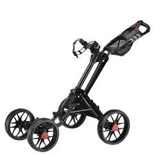 CaddyTek One-Click Folding 4 Wheel Version 3 Golf Push Cart