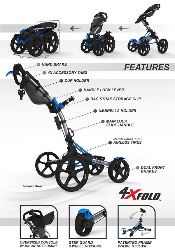 Clicgear Model 8.0 Golf Cart features