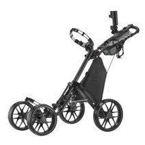 CaddyTek One-Click Folding 4 Wheel Version 3 Golf Push Cart