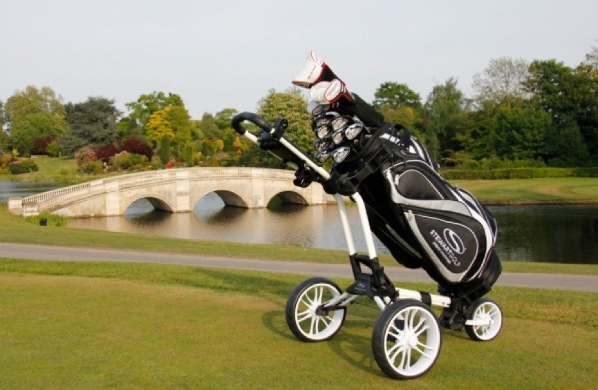 How to Put Your Golf Bag on a Push Cart
